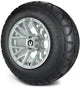 MODZ 12" Matrix Silver Wheels & Street Tires Combo