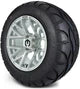 MODZ 12" Matrix Silver Wheels & Street Tires Combo