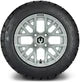 MODZ 12" Matrix Silver Wheels & Street Tires Combo