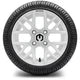 MODZ 12" Matrix Glossy White Wheels & Street Tires Combo