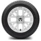 MODZ 12" Matrix Glossy White Wheels & Street Tires Combo