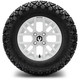 MODZ® 12" Matrix Glossy White Wheels & Off-Road Tires Combo