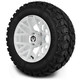 MODZ® 12" Matrix Glossy White Wheels & Off-Road Tires Combo
