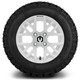 MODZ® 12" Matrix Glossy White Wheels & Off-Road Tires Combo