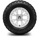 MODZ® 12" Matrix Glossy White Wheels & Off-Road Tires Combo