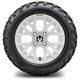 MODZ® 12" Matrix Glossy White Wheels & Off-Road Tires Combo