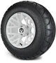 MODZ 12" Matrix Glossy White Wheels & Street Tires Combo