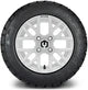 MODZ 12" Matrix Glossy White Wheels & Street Tires Combo