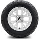 MODZ® 12" Matrix Glossy White Wheels & Off-Road Tires Combo