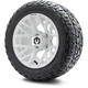 MODZ® 12" Matrix Glossy White Wheels & Off-Road Tires Combo