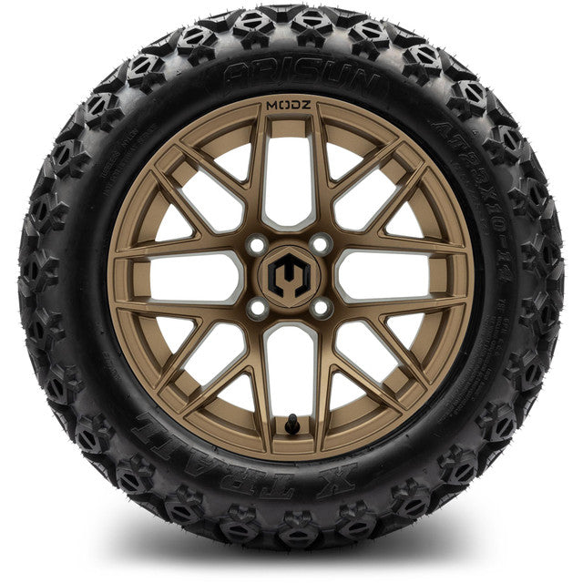MODZ 14' Matrix Bronze - Tire and Wheel Combo