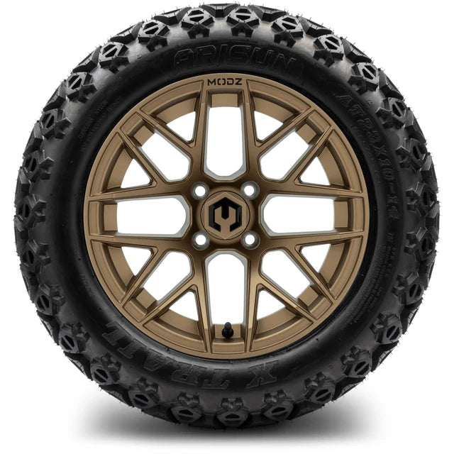 MODZ 14" Matrix Matte Bronze Wheels & Off-Road Tires Combo