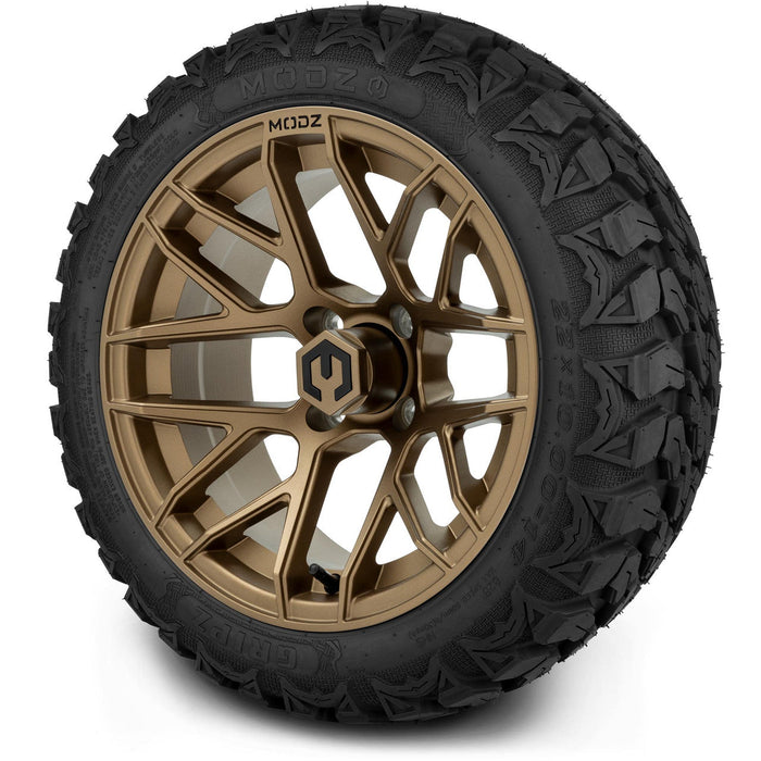 MODZ 14' Matrix Bronze - Tire and Wheel Combo