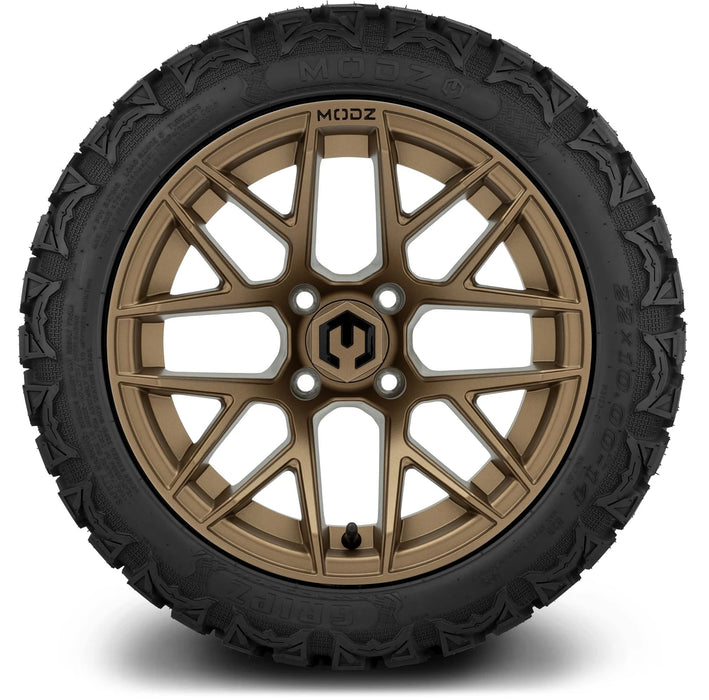 MODZ 14" Matrix Matte Bronze Wheels & Off-Road Tires Combo