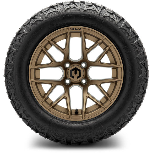 MODZ 14' Matrix Bronze - Tire and Wheel Combo