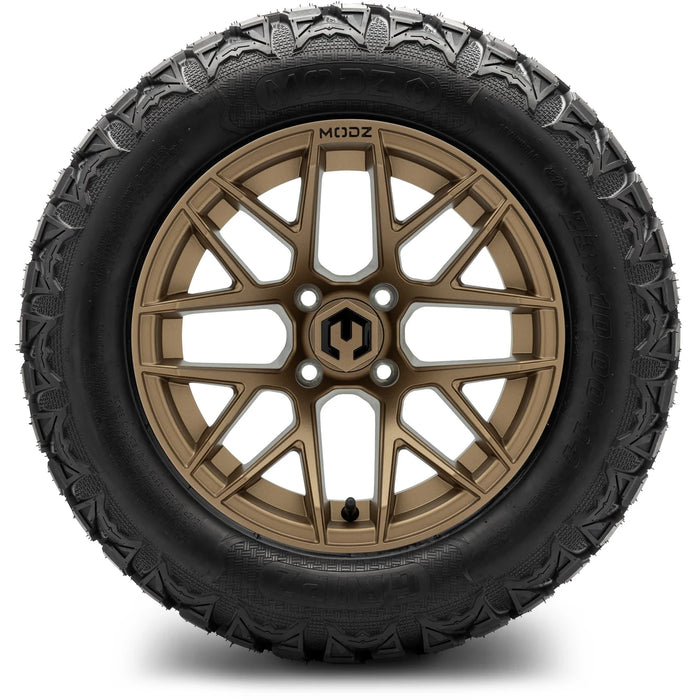 MODZ 14" Matrix Matte Bronze Wheels & Off-Road Tires Combo