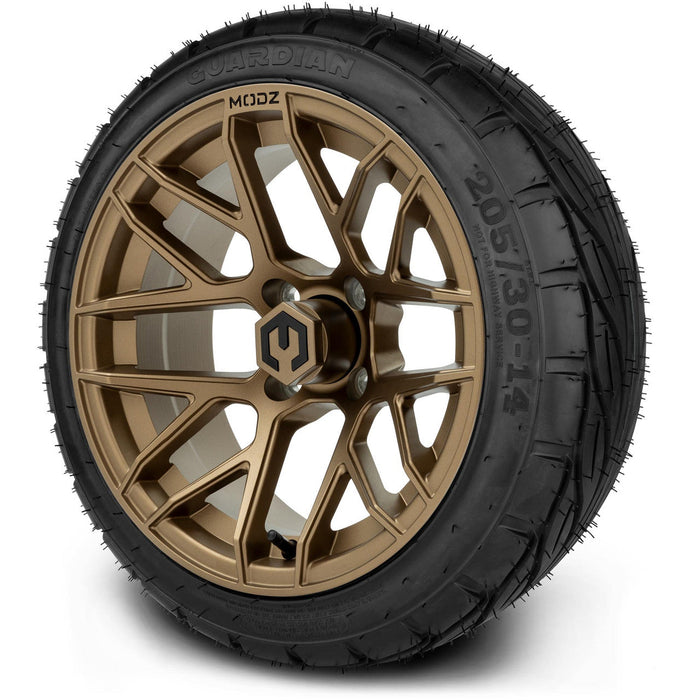 MODZ 14' Matrix Bronze - Tire and Wheel Combo