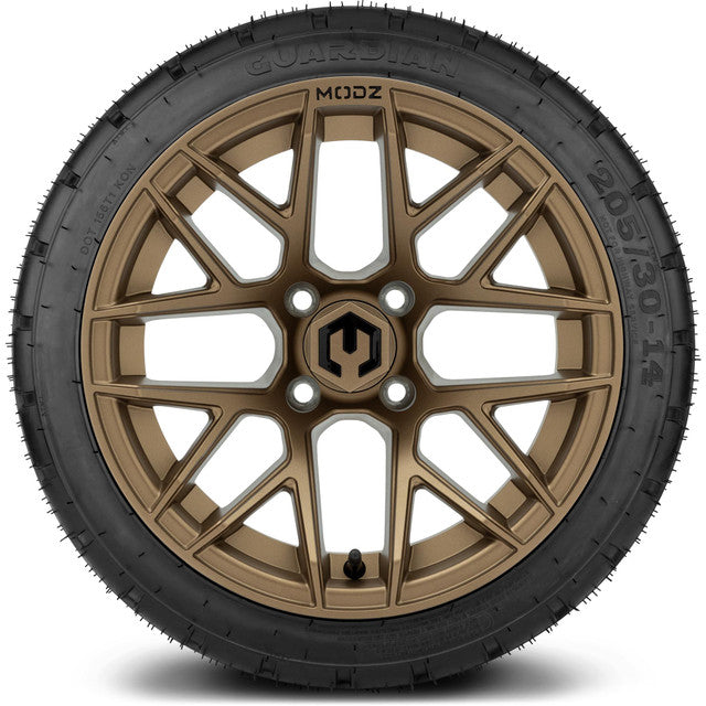 MODZ 14' Matrix Bronze - Tire and Wheel Combo