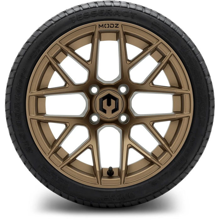 MODZ 14" Matrix Matte Bronze Wheels & Street Tires Combo