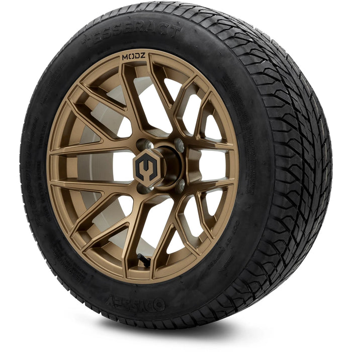 MODZ 14" Matrix Matte Bronze Wheels & Street Tires Combo