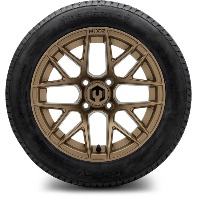 MODZ 14" Matrix Matte Bronze Wheels & Street Tires Combo
