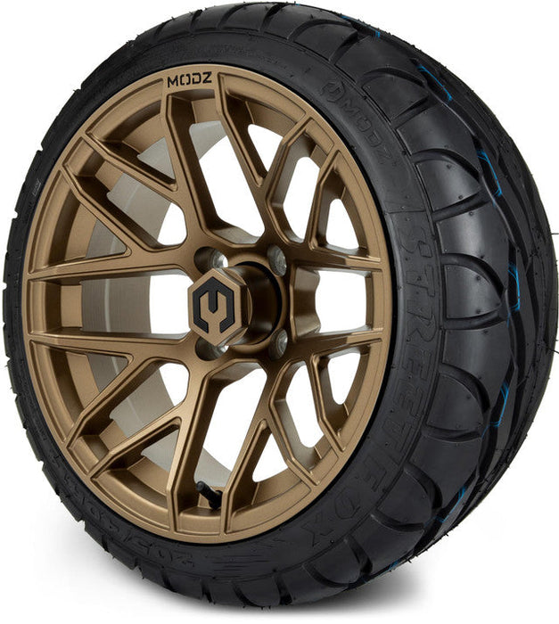 MODZ 14' Matrix Bronze - Tire and Wheel Combo