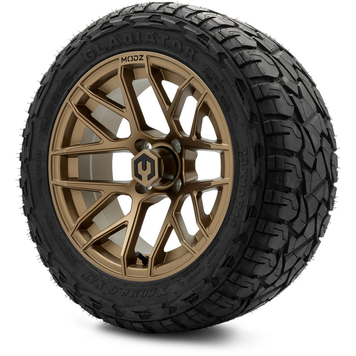 MODZ 14" Matrix Matte Bronze Wheels & Off-Road Tires Combo