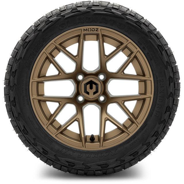MODZ 14' Matrix Bronze - Tire and Wheel Combo