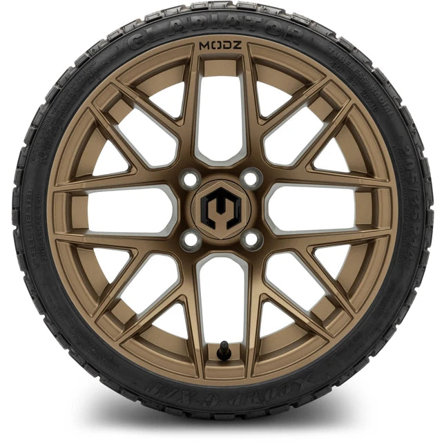 MODZ 14" Matrix Matte Bronze Wheels & Off-Road Tires Combo