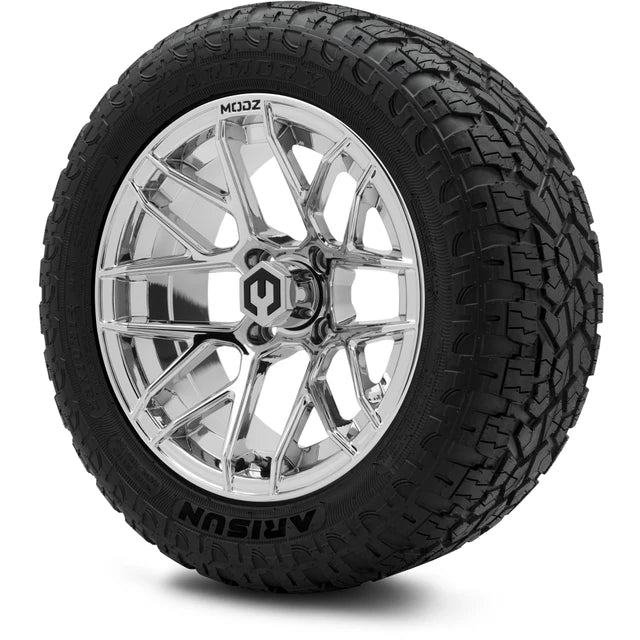 MODZ 14" Matrix Chrome Wheels & Off-Road Tires Combo