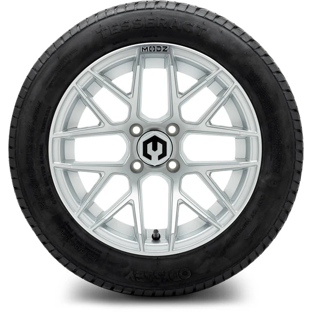 MODZ 14" Matrix Silver Wheels & Street Tires Combo