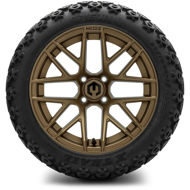MODZ 15" Matrix Matte Bronze Wheels & Off-Road Tires Combo