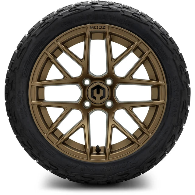 MODZ 15" Matrix Matte Bronze Wheels & Off-Road Tires Combo