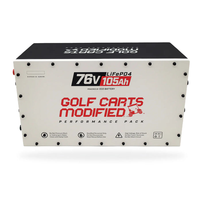 Eco Battery 76V 105AH Battery Bundle / Club Car Precedent/Onward/Tempo / 2009+