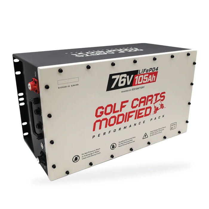 Eco Battery 76V 105Ah LiFePO4 Battery / Golf Carts Modified