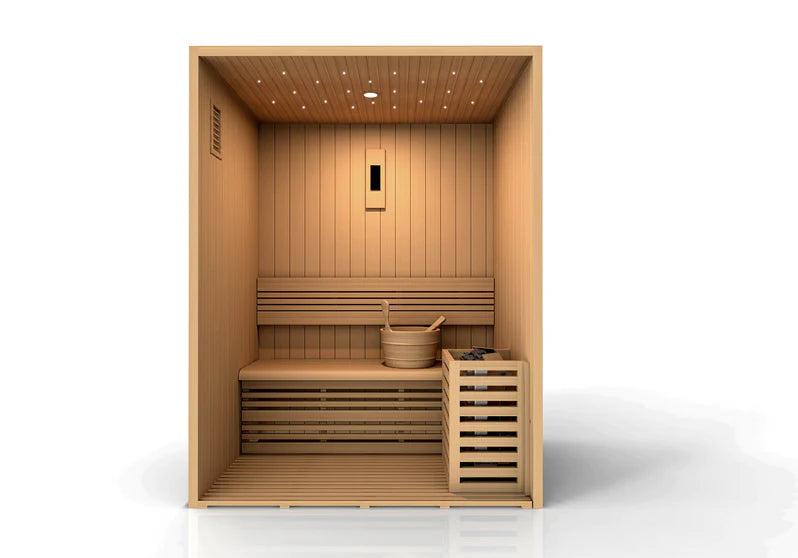 Golden Designs | "Sundsvall" Edition 2 Person Traditional Indoor Sauna