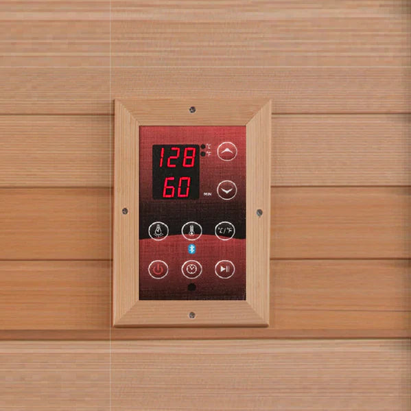 Golden Designs | "Geneva Elite" 1-2 Person PureTech™ Near Zero EMF FAR Infrared Sauna