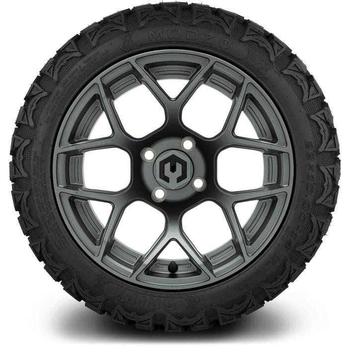 MODZ 14" Renegade Gunmetal Wheels & Off-Road Tires Combo