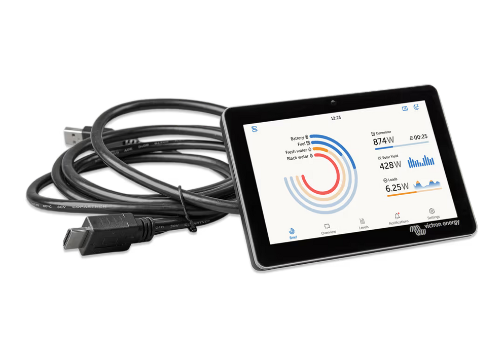 Victron GX Touch 50 Display Panel – 5" Touchscreen Monitor for Cerbo GX | RV, Marine & Solar Systems