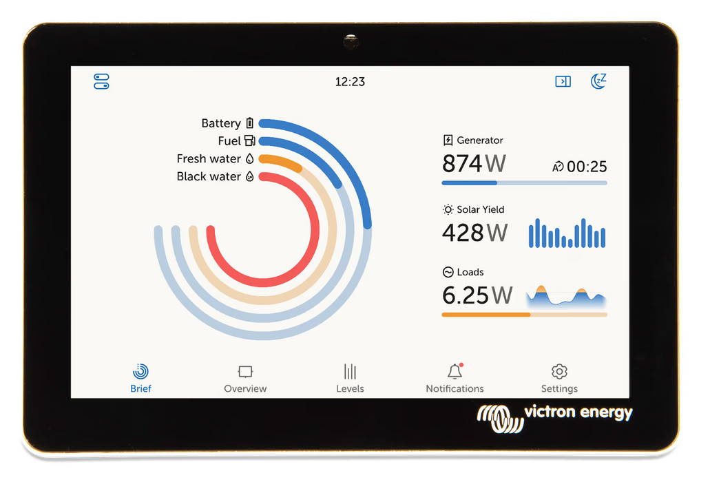 Victron GX Touch 70 Display Panel – 7" Touchscreen Monitor for Cerbo GX | RV, Marine & Solar Systems