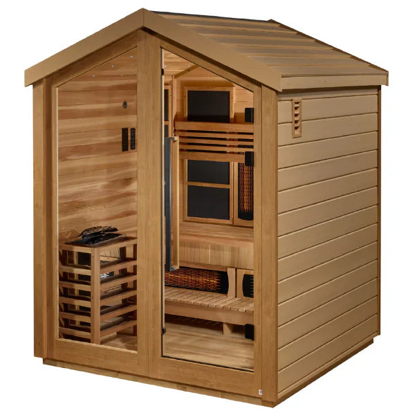 Golden Designs "Loviisa" 3-Person Hybrid Full Spectrum and Traditional Outdoor Sauna (GDI-8523-01)