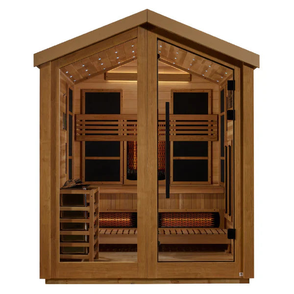 Golden Designs "Loviisa" 3-Person Hybrid Full Spectrum and Traditional Outdoor Sauna (GDI-8523-01)