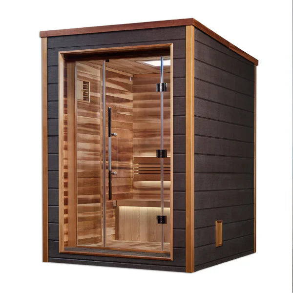 Golden Designs "Narvik" 2-Person Outdoor Traditional Sauna (GDI-8202-01)