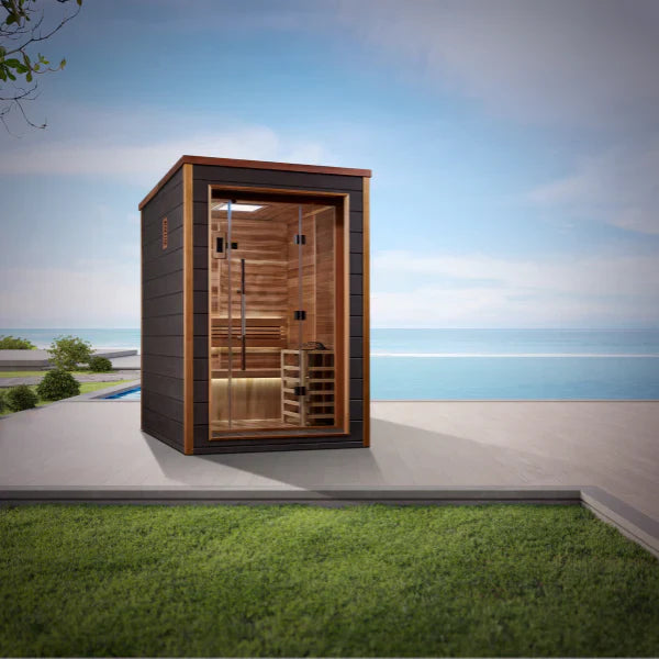 Golden Designs "Narvik" 2-Person Outdoor Traditional Sauna (GDI-8202-01)