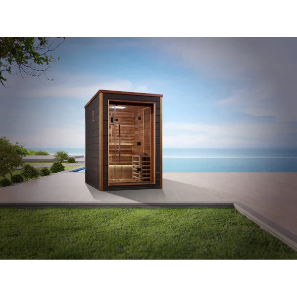 Golden Designs "Narvik" 2-Person Outdoor Traditional Sauna (GDI-8202-01)