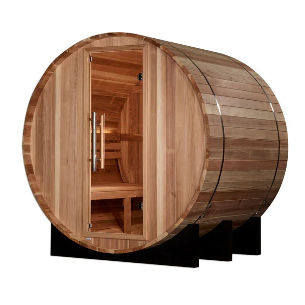 Golden Designs "Arosa" 4 Person Traditional Barrel Sauna (GDI-B004-01)
