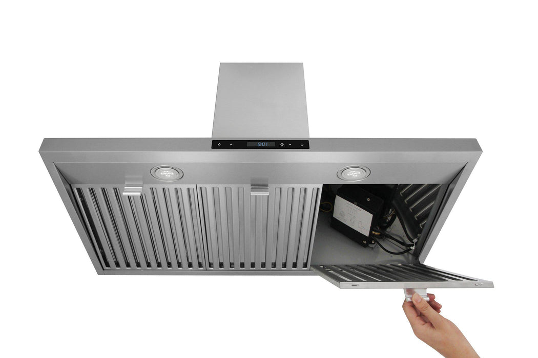 Thor Kitchen 36" Wall Mount Range Hood in Stainless Steel (HRH3607)