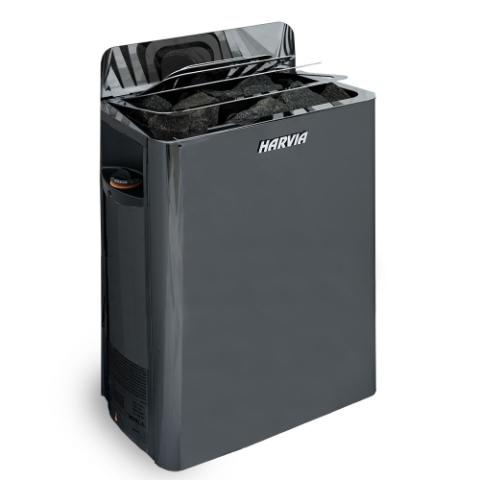 Harvia The Wall Series Sauna Heater, Stainless Steel / Black - 6kW, 8kW