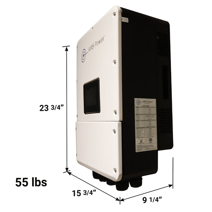 AIMS Power Hybrid Inverter Charger - 9.6 kW Power Output 15 kW Solar Input