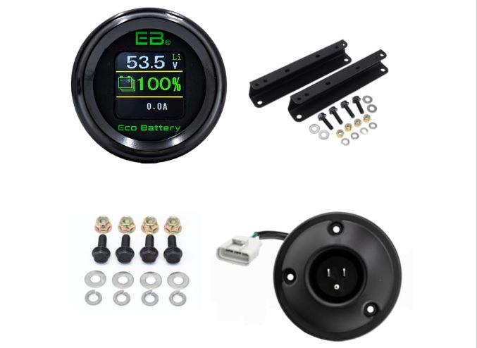 Eco Battery Yamaha G19/G22 Installation Kit for 51V 105Ah "Skinny" LiFePO4 Lithium Battery